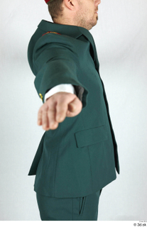  Photos Army man in Ceremonial Suit 2 20th century army ceremonial green jacket upper body 0016.jpg